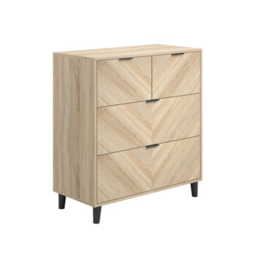 Bergen Chevron 4 Drawer Chest of Drawers