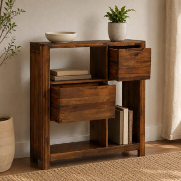 Moray Compact Bookcase - Walnut