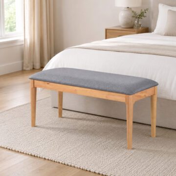 Lauderdale Bench - Oak Finish
