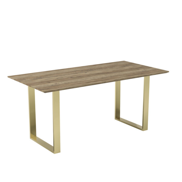Euston Russet / Gold Dining Table | Assembly Required