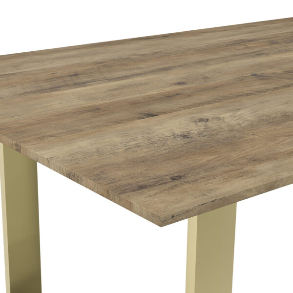 Euston Russet / Gold Dining Table | Assembly Required