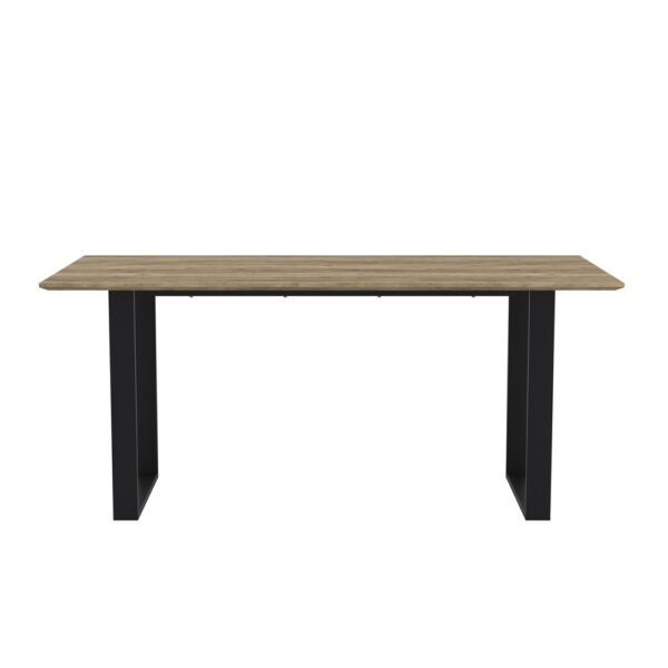 Euston Russet / Black Dining Table | Assembly Required