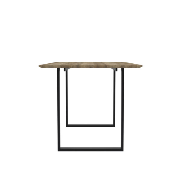 Euston Russet / Black Dining Table | Assembly Required