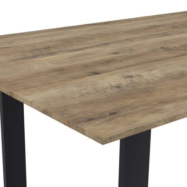 Euston Russet / Black Dining Table | Assembly Required