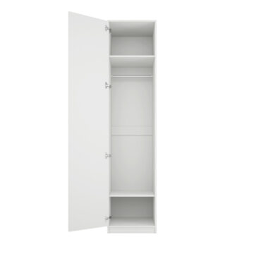 Texas White 1 Door Wardrobe