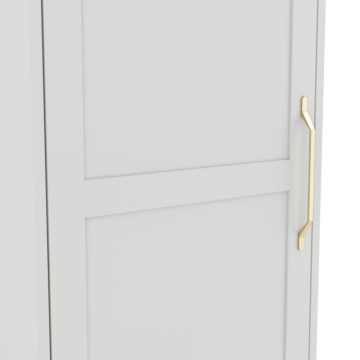 Texas White 1 Door Wardrobe