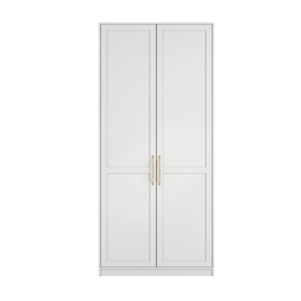 Texas White 2 Door Wardrobe | Assembly Required