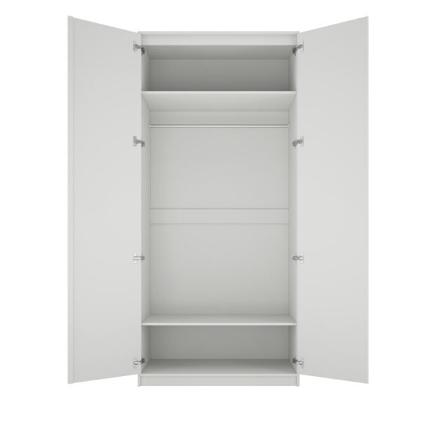 Texas White 2 Door Wardrobe | Assembly Required
