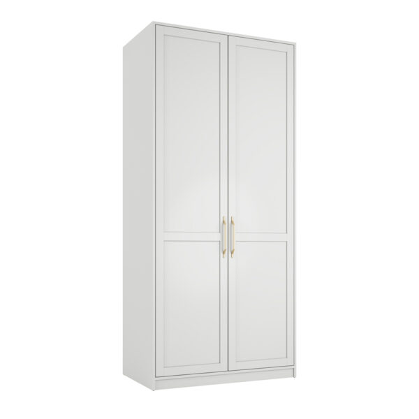 Texas White 2 Door Wardrobe | Assembly Required