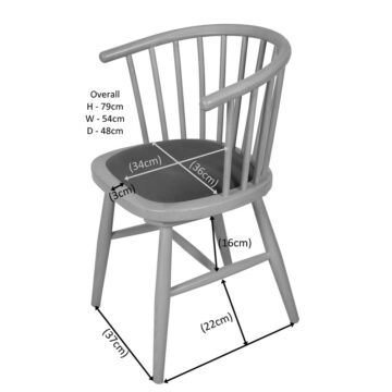 Bruges Carver Dining Chair | Mustard Pad | Assembled