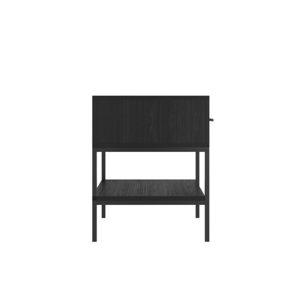 Boston Mattee Black Bedside Cabinet | Assembly Required
