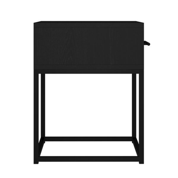 Bray Mattee Black Bedside Cabinet | Assembly Required