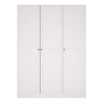 Bronte Wardrobe with 3 Frame Doors in White