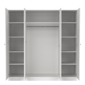 Bronte Wardrobe with 4 Frame Doors in White