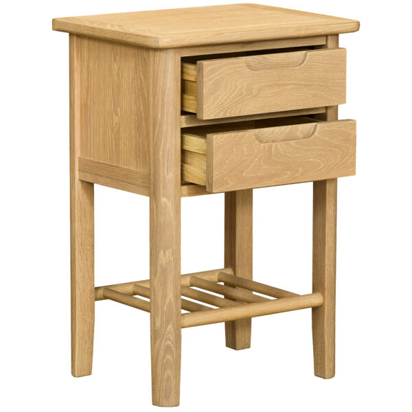 Bruges 2 Drawer Bedside Cabinet