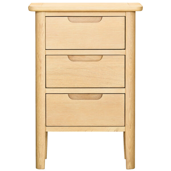 Bruges 3 Drawer Bedside Cabinet | Fully Assembled