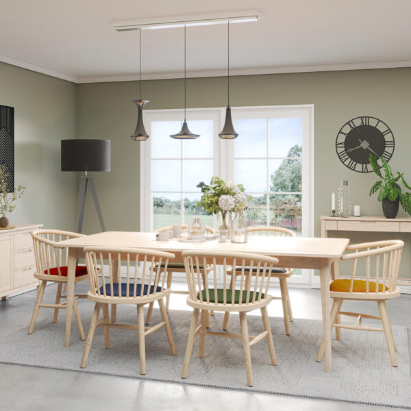 Bruges Upholstered Dining Carver Chair - Dark Grey Pad | Fully Assembled