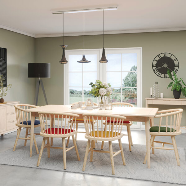 Bruges Upholstered Dining Carver Chair - Mustard Pad | Fully Assembled