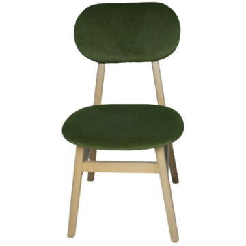 Bruges Upholstered Dining Chair - Green Pad