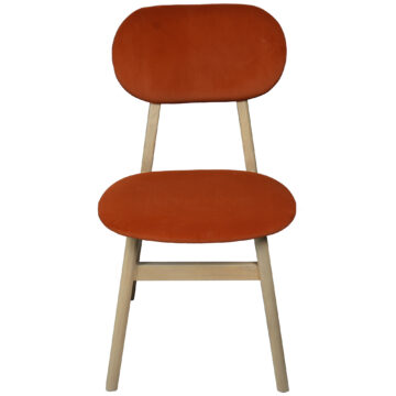 Bruges Upholstered Dining Chair - Rust Pad