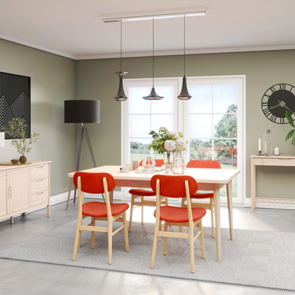 Bruges Upholstered Dining Chair - Rust Pad | Fully Assembled