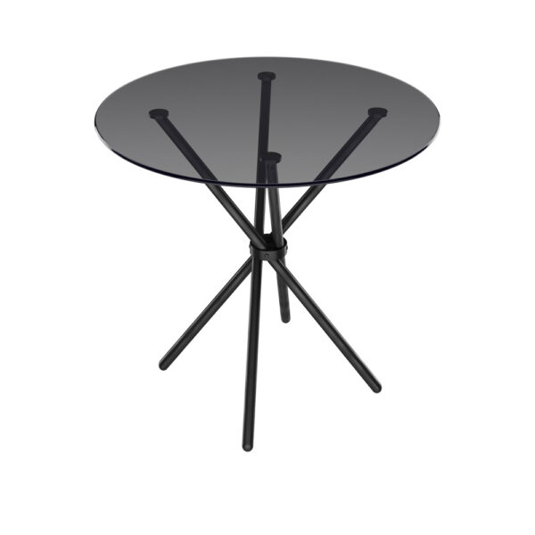 Alto Smoked Top / Black Legs Dining Table | Assembly Required