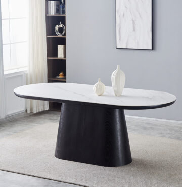 Calgary Dining Table - White Table Top | Assembly Required