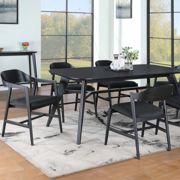 Harrington 140cm Extension Dining Set - Black | Assembly Required