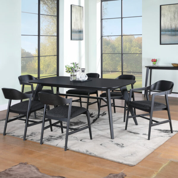 Harrington 180cm Dining Set - Black | Assembly Required