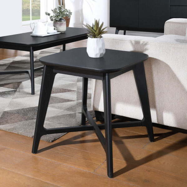 Harrington Lamp Table - Black | Assembly Required