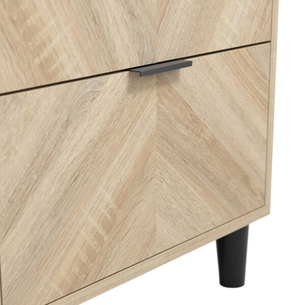 Bergen Chevron 1 Door Wardrobe | Assembly Required