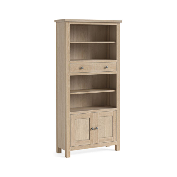 Oaktide Display Unit - Oak - White Wash | Fully Assembled