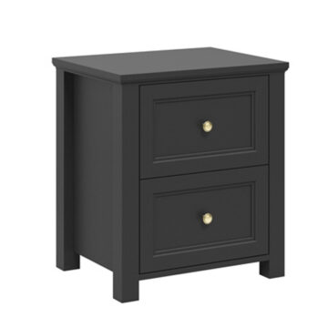 Saint Black Bedside Cabinet | Assembly Required