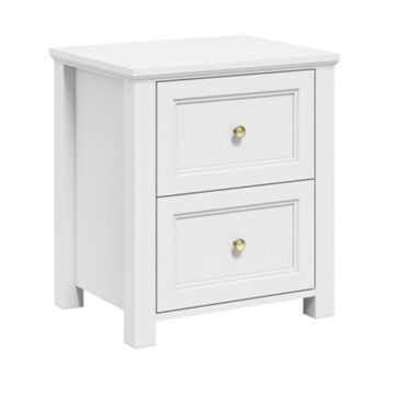 Saint White Bedside Cabinet | Assembly Required