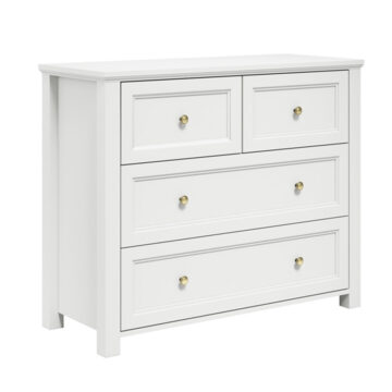 Saint Black 2 Over 2 Chest of Drawers | Assembly Required