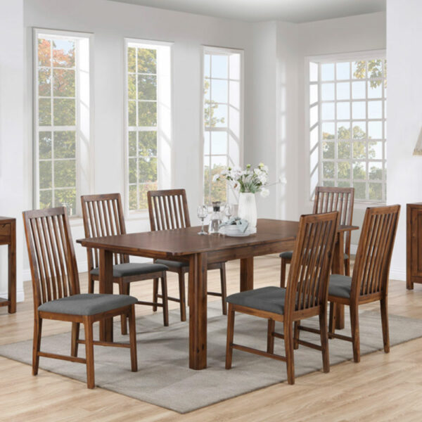Moray 160cm Dining Set - Walnut | Assembly Required | Clearance