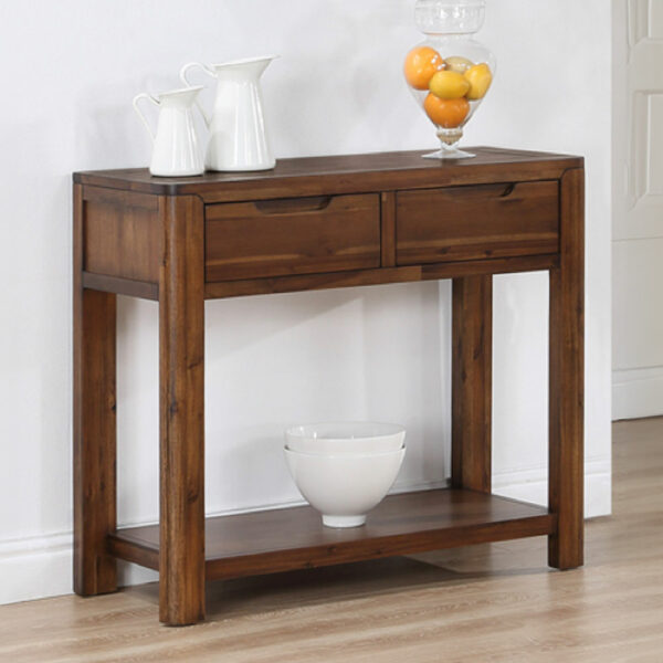 Moray 2 Drawer Console Table - Walnut | Assembly Required