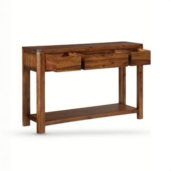 Moray 3 Drawer Console Table - Walnut | Assembly Required