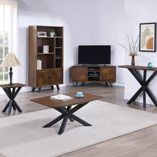 Niagra Curved Coffee Table - Oak | Assembly Required