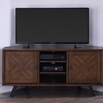 Niagra Corner TV Unit - Oak | Assembly Required