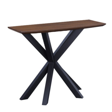 Niagra Curved Console Table | Walnut Finish
