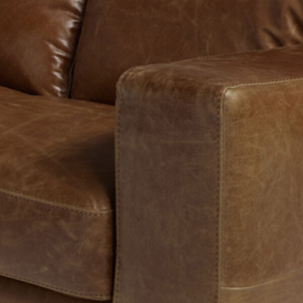 Tuscany Italian Leather Armchair | Brianza Cognac Brown