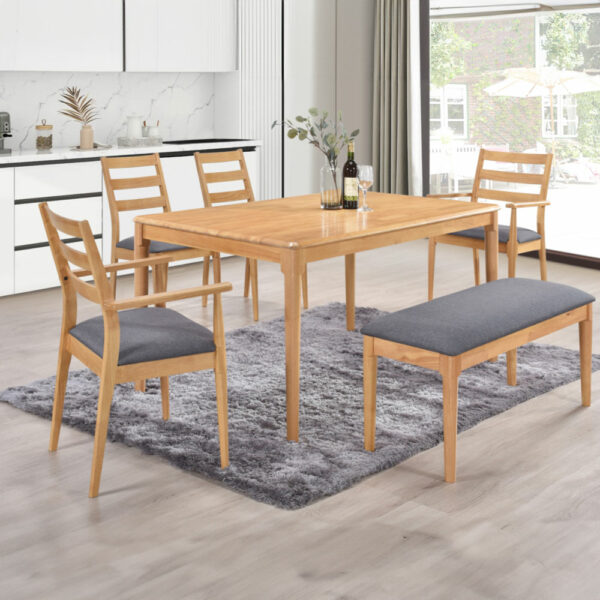Lauderdale 150cm Dining Set - Oak | Assembly Required