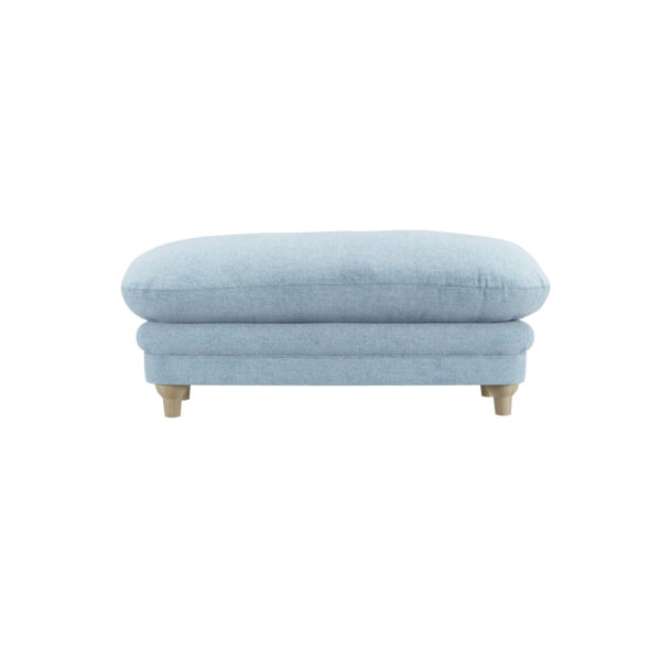 Indiana Footstool Duck Egg Blue Weave | Assembly Required