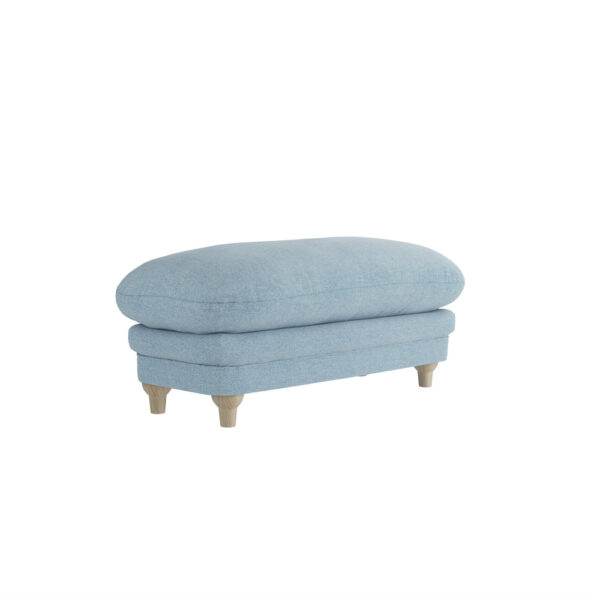 Indiana Footstool Duck Egg Blue Weave | Assembly Required