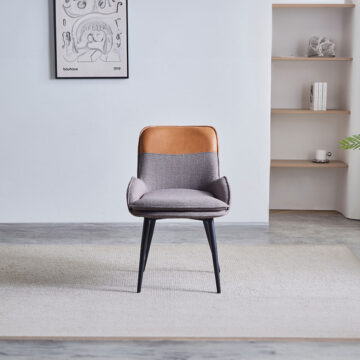 Redmond Light Grey & Tan Dining Chair