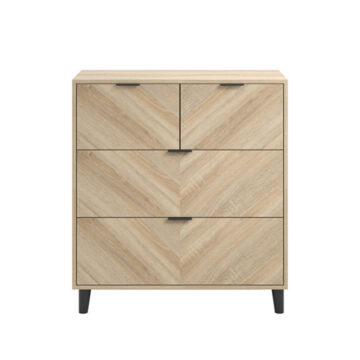 Bergen Chevron 4 Drawer Chest of Drawers
