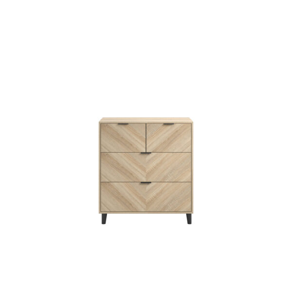 Bergen Chevron 4 Drawer Chest of Drawers | Assembly Required