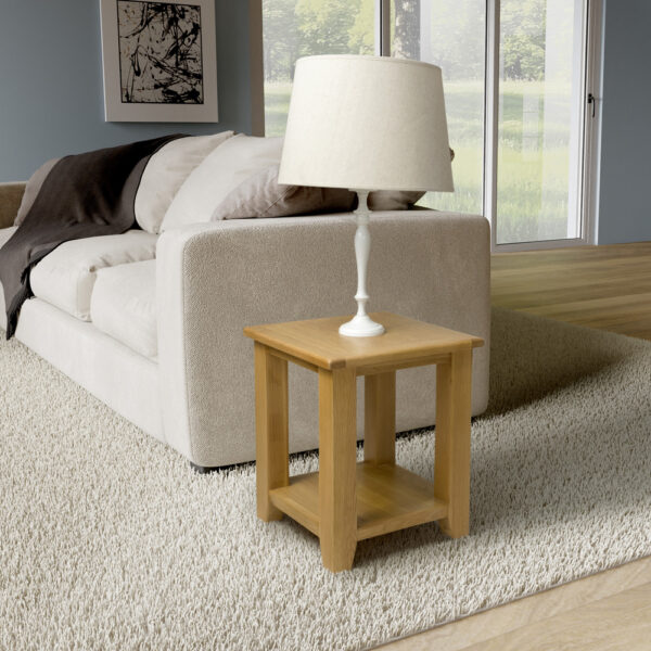 Sydney Oak End Table | Fully Assembled