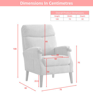Apollo Fireside Chair – Natural | Clearance